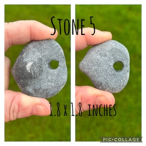 Irish Hag Stone 1 to 8 Odin Fairy stone Witch stone Holey Stone Adder stone Protection Healing spiritual sacred stone Wiccan protection Luck