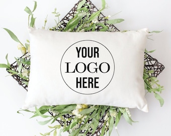 Outdoor Logo Pillow, Outdoor Company Pillow, Custom Pillow Cover, Personalized Pillow, Custom Logo Pillow, Logo Porch Pillow, Lumbar Pillow