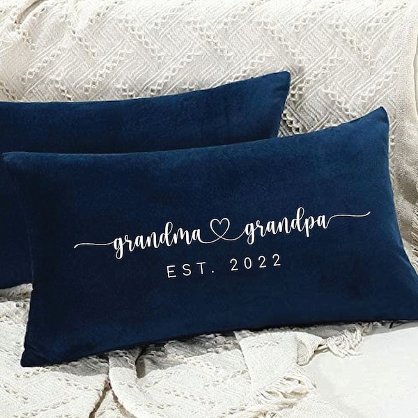 Coussins pour grand-mère et grand-père, cadeau de naissance, coussin pour faire-part de naissance, cadeau de nouveau-né pour les grands-parents, cadeau de grossesse, coussin pour grand-mère, coussin pour grand-père