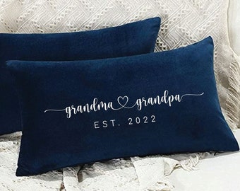 Grandma and Grandpa Pillows, New Baby Gift, Baby Announcement Pillow, New Grandparent Gift, Pregnancy Reveal, Grandma Pillow, Grandpa Pillow