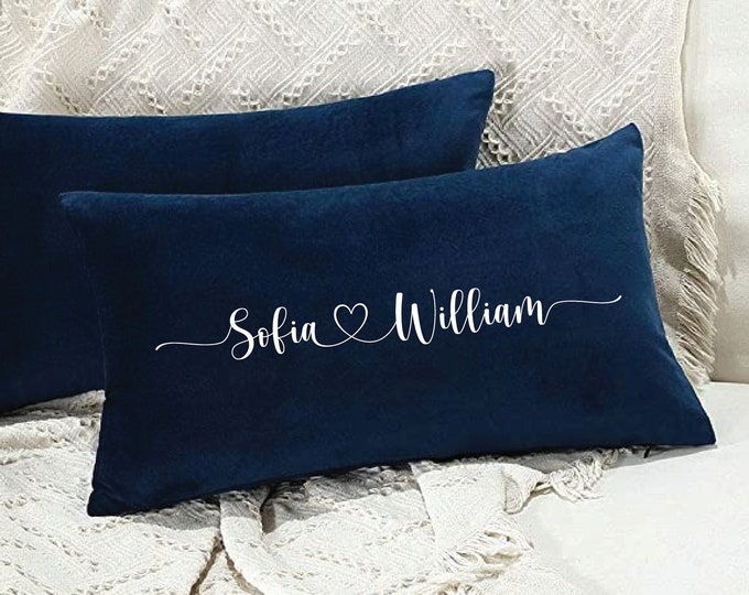 Personalized Wedding Gifts, Wedding Pillow Cover, Couple Pillow, Gift For Couples, Couples Name Gift, Engagement Gift, Custom Couple Pillow