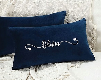 Almohada con nombre personalizado, almohada personalizada, funda de almohada personalizada, almohada personalizada, almohada personalizada, nombre Kissen, fundas de almohada con nombre, nuevo regalo para el hogar