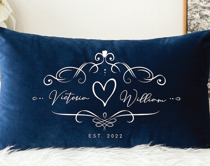 Personalized Wedding Gift, Wedding Pillow Cover, Gift For Couples, Couple Pillowcase, Couple Pillow Cover, Couple Pillow, Engagement Pillow