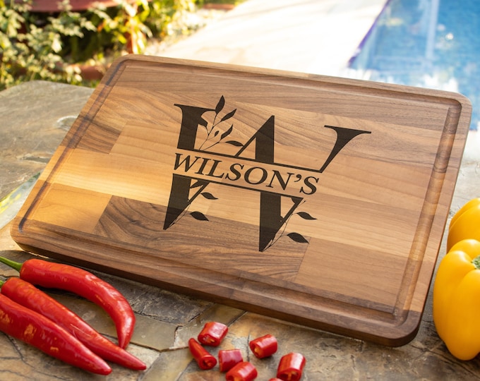 Charcuterie Board, Personalized Cutting Board, Custom Cutting Board, Initial Chopping Board, Engraved Cutting Board, Custom Wedding Gift