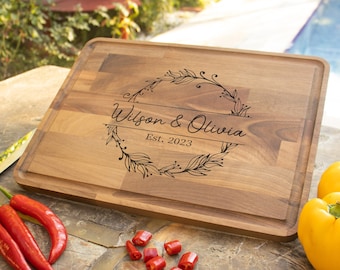 Charcuterie Board, Personalized Cutting Board, Anniversary Gift, Wedding Gift, Engraved Cutting Board, Custom Cutting Board, Engagement Gift