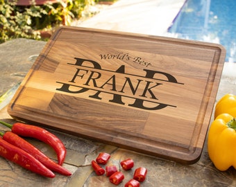 Personalized Cutting Board, Father's Day Gift, Charcuterie Board, Custom Cutting Board, Custom Meat Board, Gift for Dad, Gift for Grandad