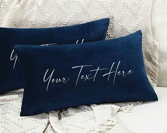 Almohada de texto personalizado, almohada de logotipo personalizado, almohada personalizada, almohada personalizada, almohada de texto personalizado, regalo de almohada personalizado