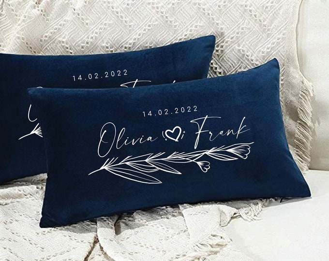 Personalized Wedding Gifts, Wedding Pillow Cover, Gift For Couples, Couple Pillowcase, Couple Pillow Cover, Couple Pillow, Engagement Pillow