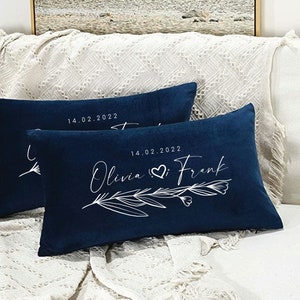 Custom Pillow, Personalized Wedding Gift, Wedding Pillow, Personalized Pillow, Engagement Gift, Newlywed Gift, Anniversary Gift, Couple Gift
