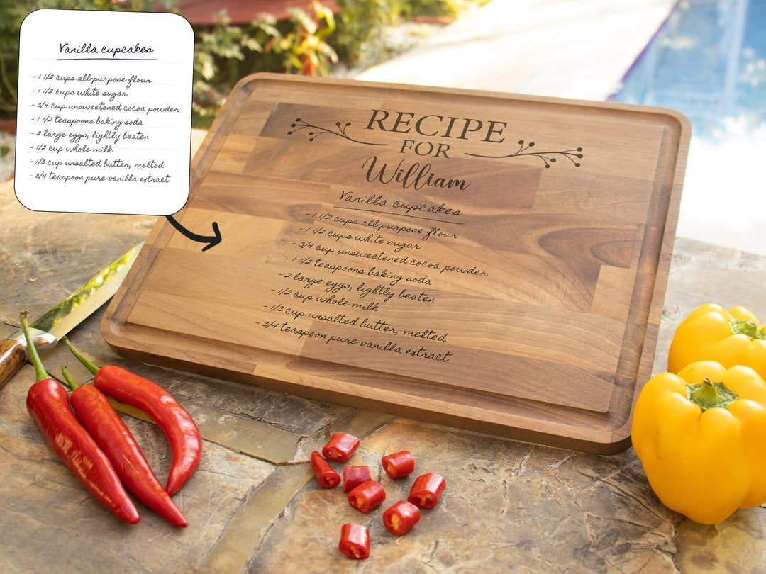 Recipe Cutting Board, Handwritten Recipe Cutting Board, Personalized