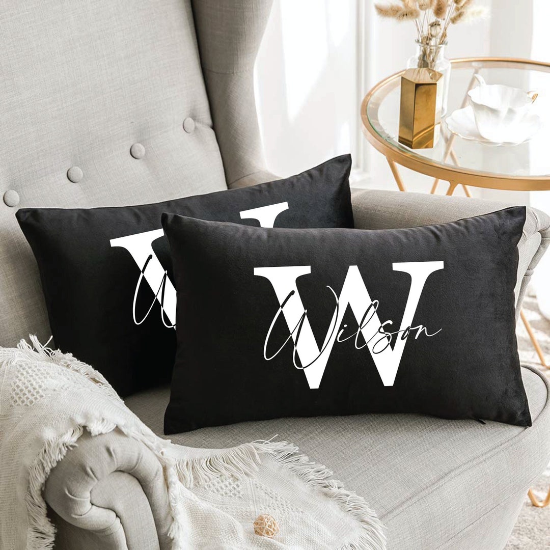 Custom Pillows, Name Pillow Covers, Monogram Pillow, Custom Name Pillow