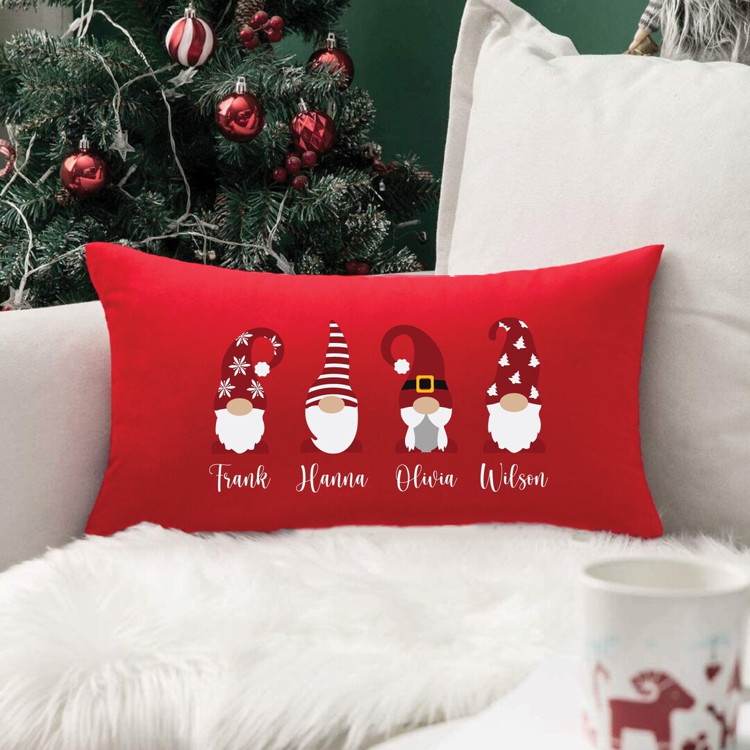 Christmas Pillow Christmas Pillowcase Christmas Decor Merry Etsy
