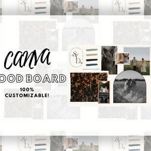 Plantilla de tablero de humor de fotógrafo de Canva/ Plantillas de sesión editables/ Tablero de humor prefabricado/ Tablero de humor inspirado en Fim/ Herramientas de fotógrafo