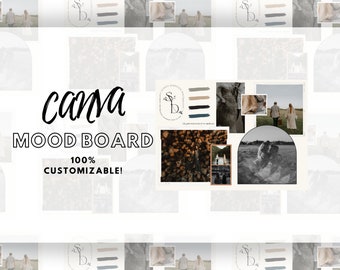 Canva Photographer Mood Board Template| Editable Session Templates| Premade Mood Board| Fim-Inspired Mood Board| Photographer Tools
