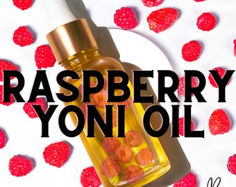 Ed*ble Yoni Oil, Raspberry Yoni oil,  Intimate Yoni Oil / 100% Infused Herb & Botanical pH Properties Odor Control Scented Vegan Yoni Oils
