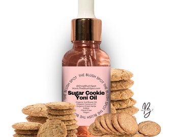 Sugar Cookie Yoni oil, Vaginal Oil, Intimate Yoni Oil, Yoni oil, vaginal moisturizer, feminine care, the blush spot