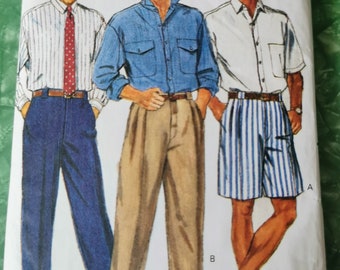 Men's size Large/extra Large, shirt, pants, shorts, Butterick 3217