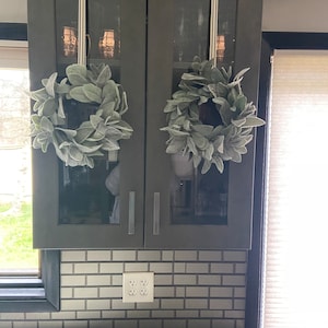 Mini Lamm Ohrkranz für Fenster, Weinrebe, Stuhlrückseite