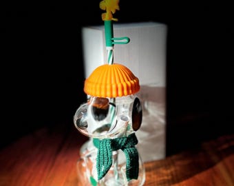 Starbucks × Peanuts Snoopy Glass Bottle – Limited Edition 2026 – Full Set – Brand New in Box