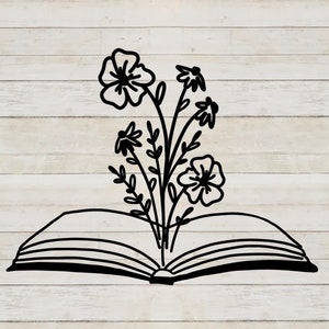 Book PNG for Business and Personal use, book lover digital file, PNG for cricut and silhouette