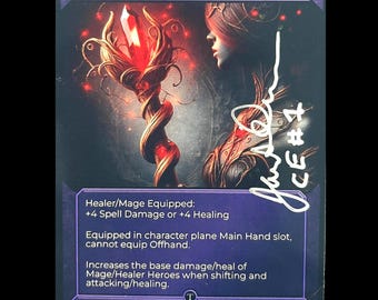Taevaria TCG RPG Dungeon Starter Pack: Signed Epic Loot Cards Collector's Edition