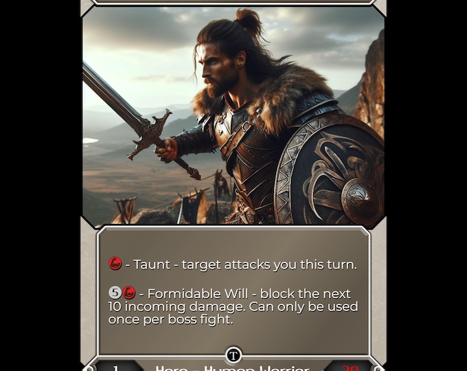Warrior Hero Deck - Aldric Stormblade - Taevaria - Where TCG meets RPG