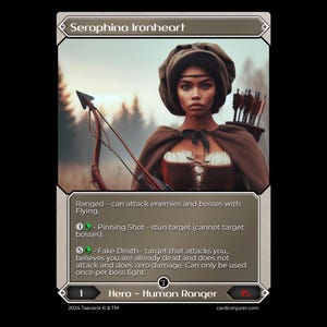 Taevaria - Where TCG meets RPG - Ranger Hero Deck - Seraphina Ironheart