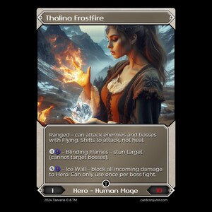 Taevaria - Where TCG meets RPG -  Mage Hero Deck - Thalina Frostfire