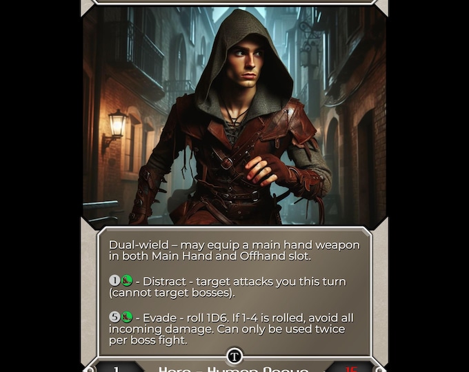 Rogue Hero Deck - Thorne Shadowblade - Taevaria - Where TCG meets RPG