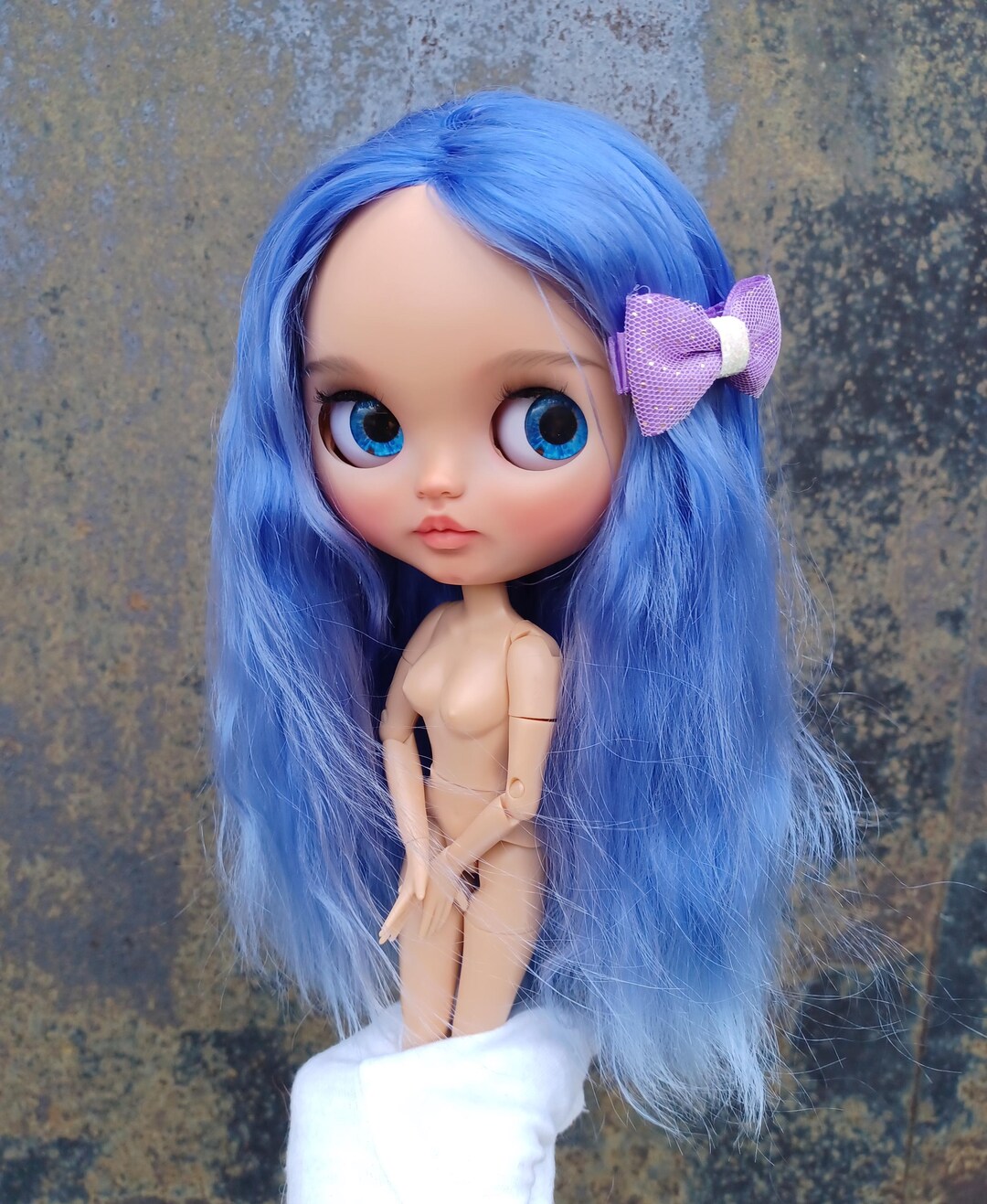F559 Blythe SCALP RBL and TBL Exclusive Long 24cm. Natural Straight ...