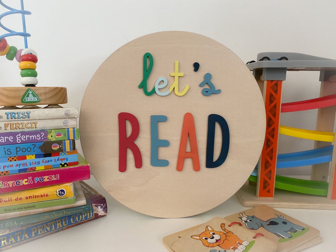 Let's READ Sign Digital File, SVG, Laser - Etsy
