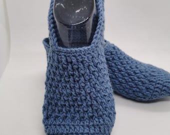 Crocheted soft wool slipper socks - sofa socks - cabin socks - house slippers