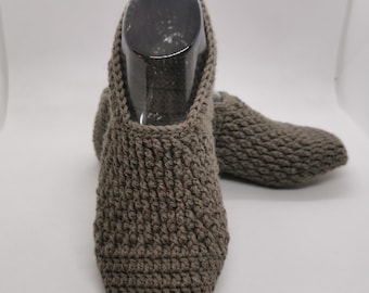 Crocheted soft wool slipper socks - sofa socks - cabin socks - house slippers
