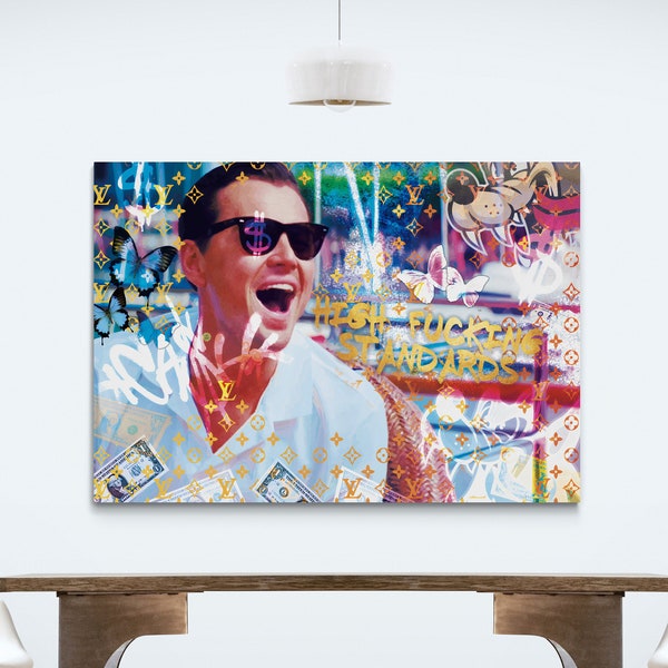 Wolf of Wall Street Leinwand Wolf of Wall Street Wandkunst Wolf of Wall Street Leinwand Kunst Wolf of Wall Street Poster Wolf of Wall Street Druck