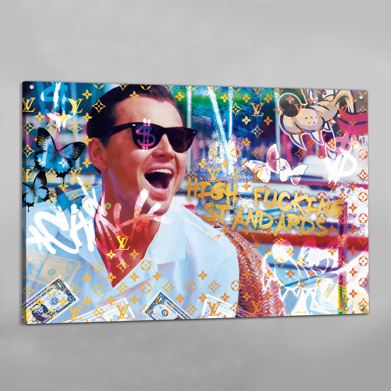 Wolf of Wall Street Canvas Wolf of Wall Street Wall Art Wolf of Wall
