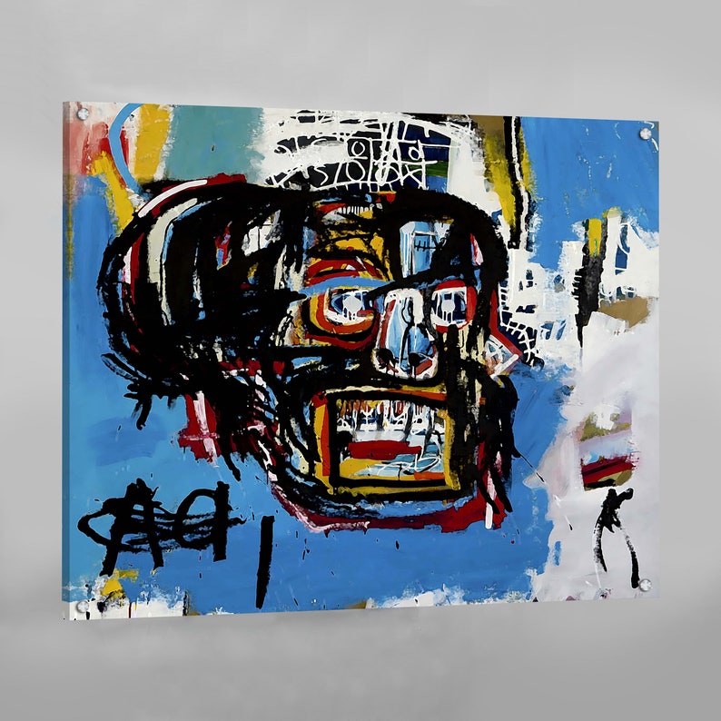 Jean Michel Basquiat Untitled Skull Canvas Jean Michel Basquiat Wall Art Jean Michel Basquiat