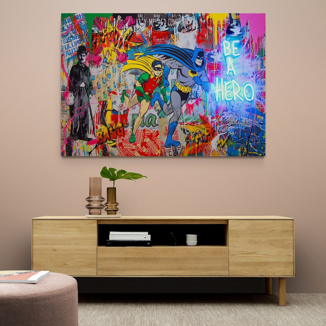 Comic Graffiti Wall Decor Comic Canvas Art Comic Painting Comic Canvas