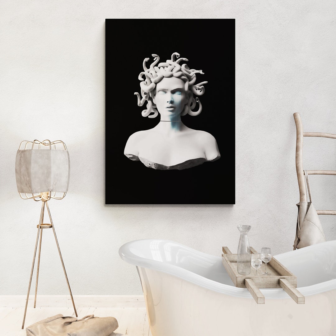 Medusa Wall Art Medusa Canvas Medusa Canvas Wall Art Medusa Canvas Art