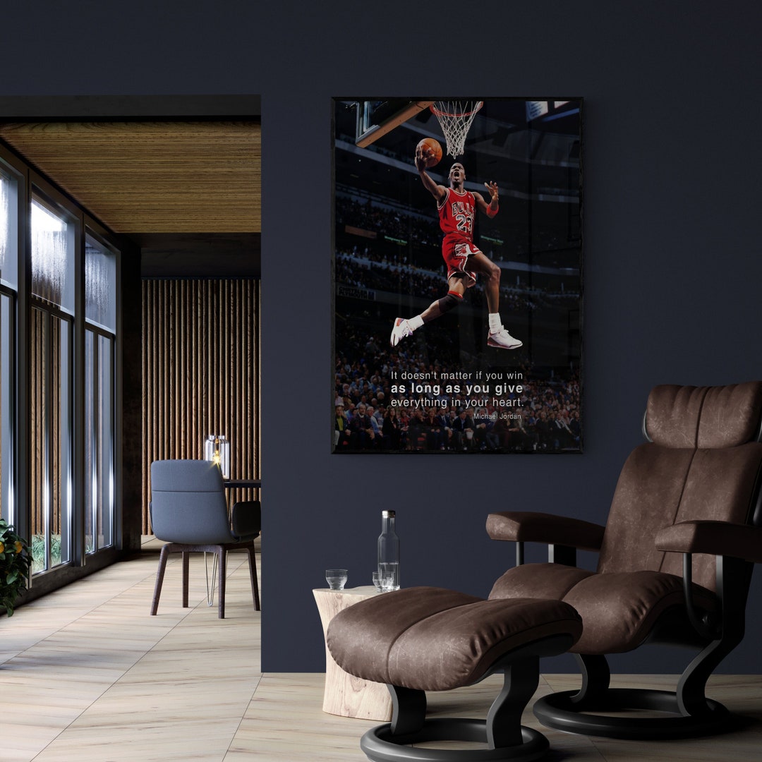Michael Jordan Canvas Michael Jordan Canvas Wall Art Michael Etsy