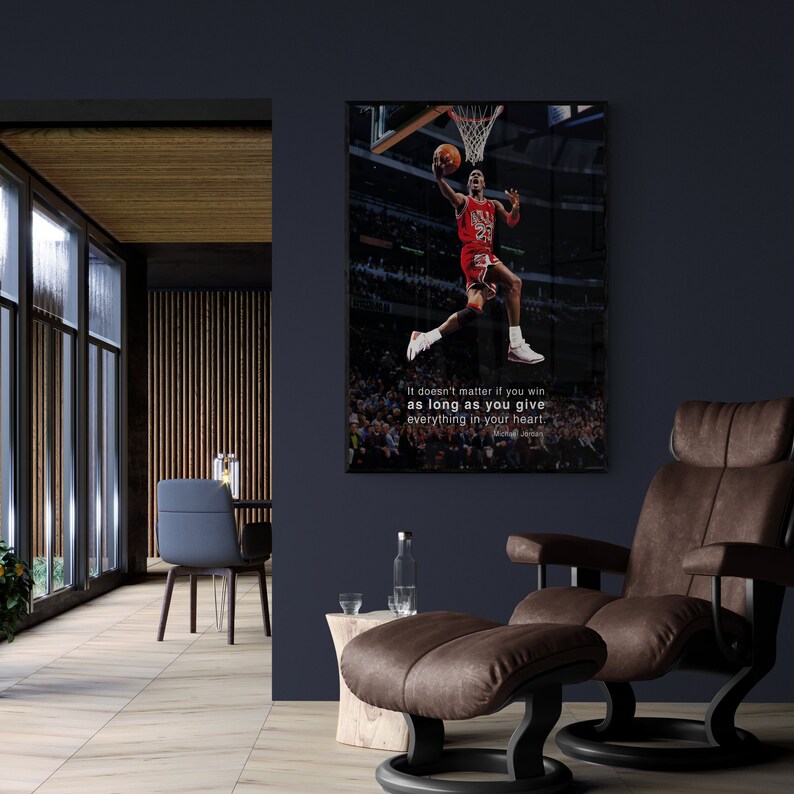 Michael Jordan Canvas Michael Jordan Canvas Wall Art Michael Etsy