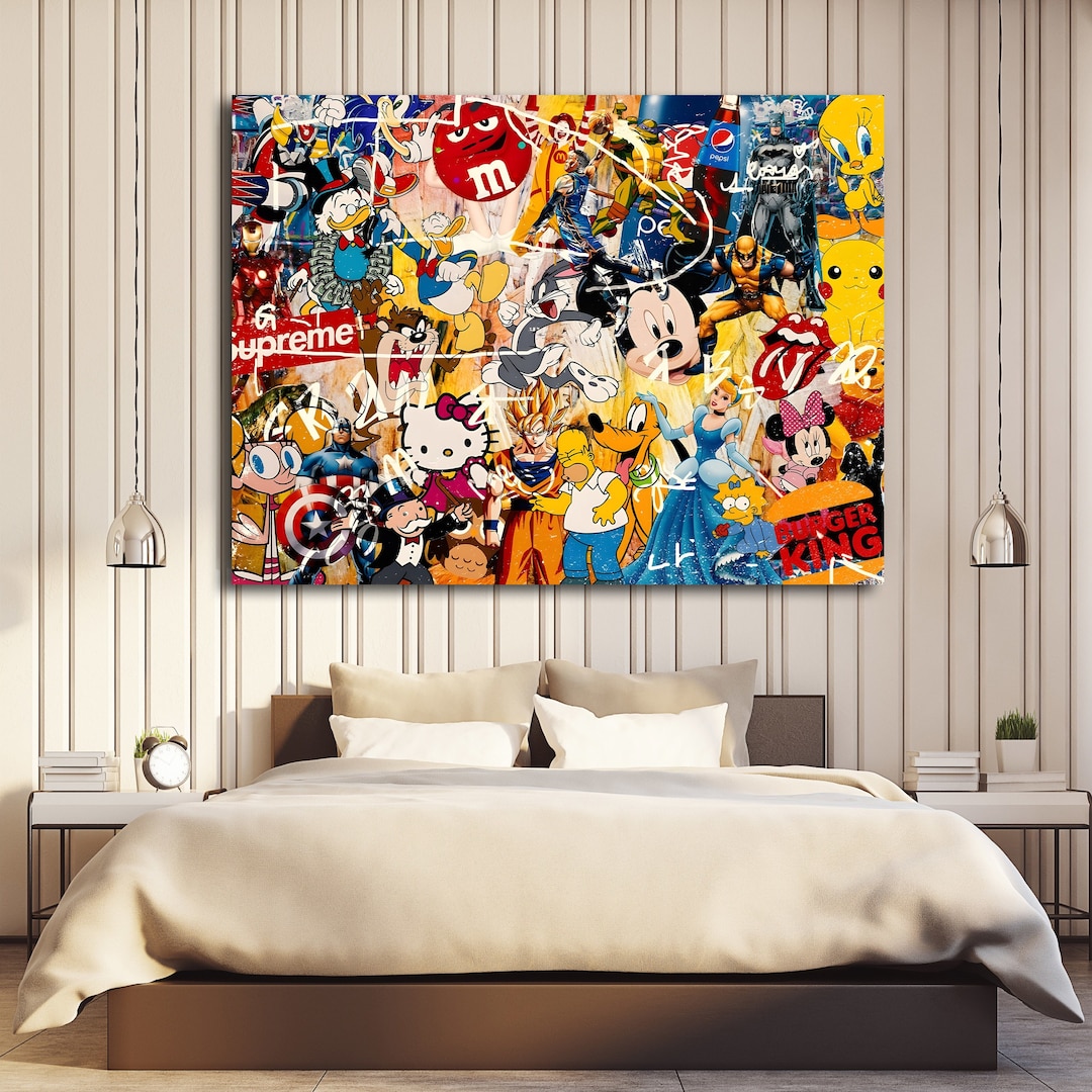 Comic Pop Art Canvas Pop Art Canvas Pop Art Wall Art Comic Wall Art