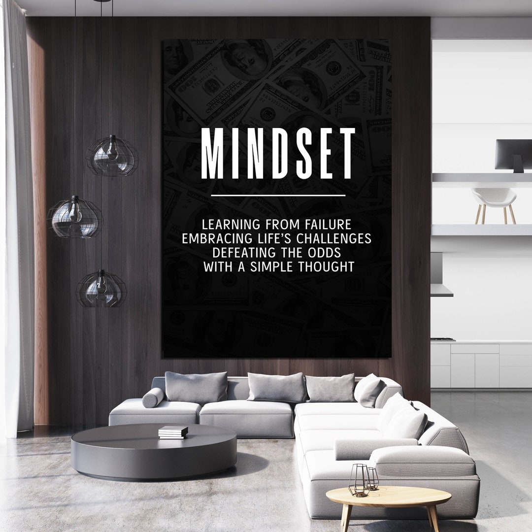 Mindset Canvas Mindset Wall Art Mindset Print Mindset Poster
