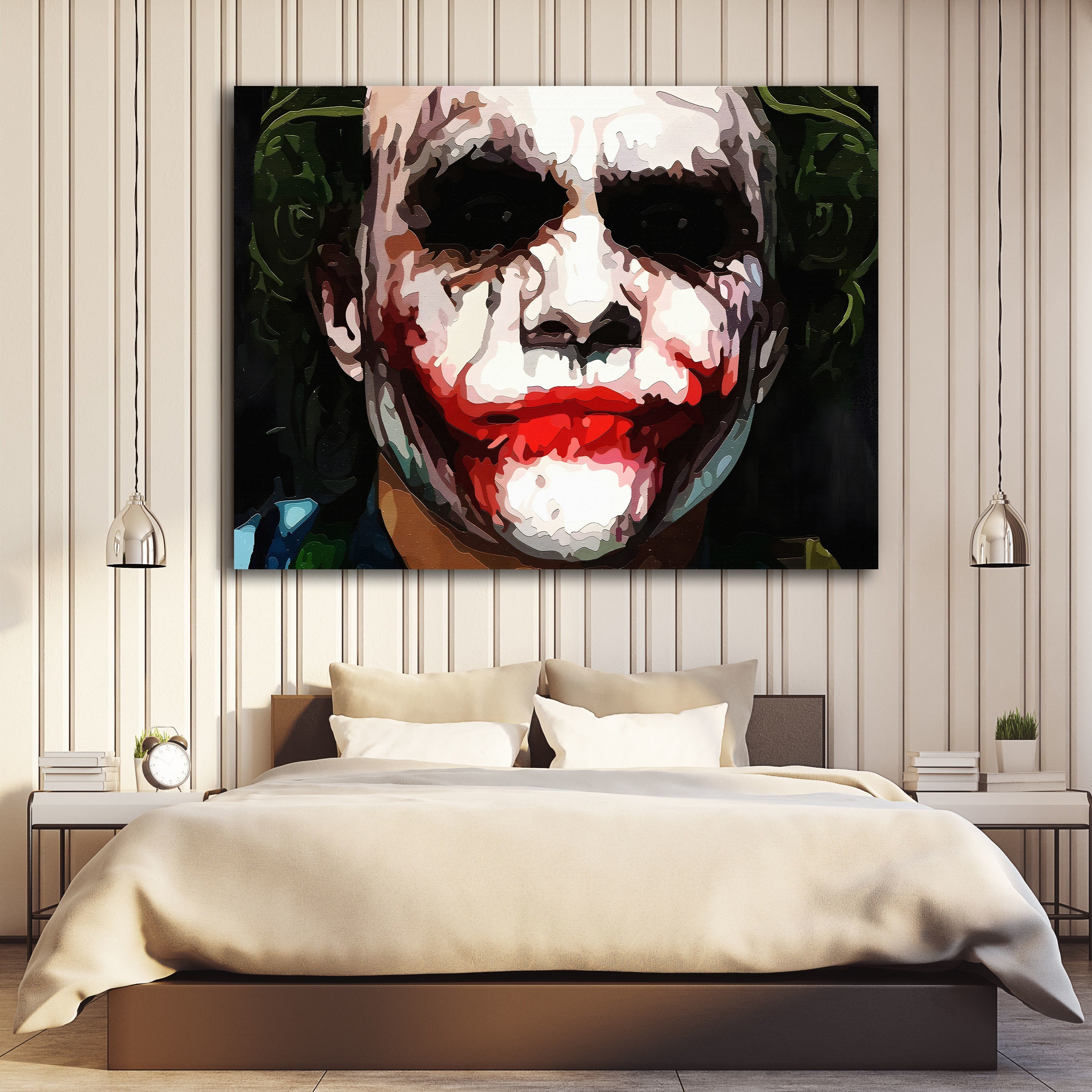Joker Wall Art Joker Canvas Joker Canvas Art Joker Print Joker Etsy