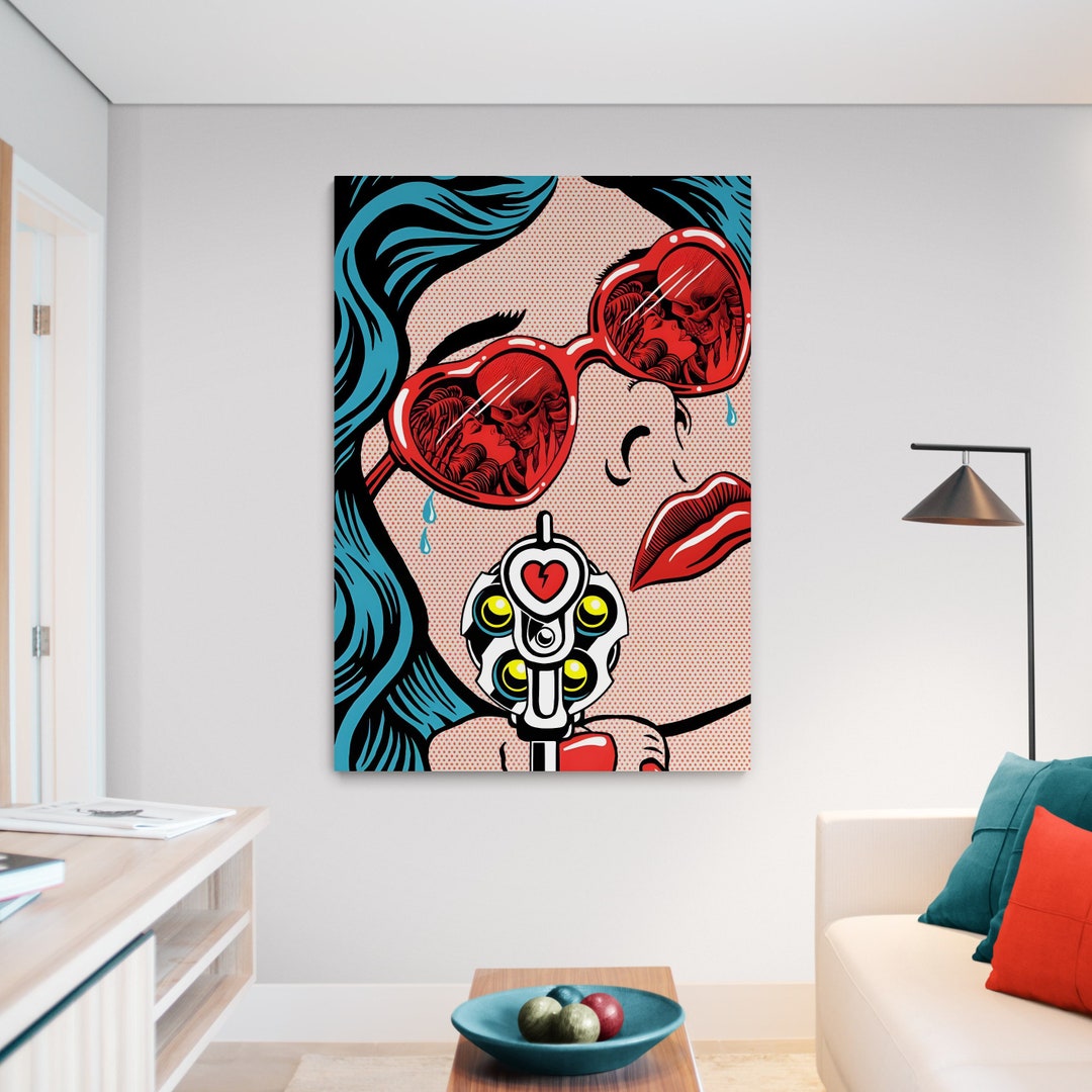 Pop Art Canvas Pop Art Wall Art Pop Art Wall Decor Pop Art Canvas Art Pop Art Canvas Wall Art