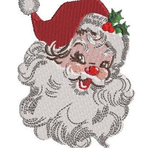 Santa Embroidery Design size(s):    3&quot;x4&quot;, 4&quot;x5&quot;, 5&quot;x6&quot;, and 6&quot;x8&quot;
