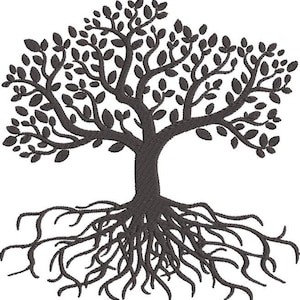 Tree of Life Embroidery Design 3&quot;, 4&quot;, 5&quot;, 6&quot;, 7&quot;, 8&quot;, and 9&quot;