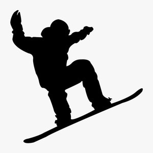 Snowboarder Embroidery Design