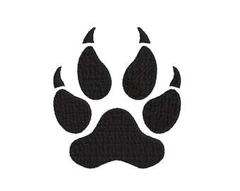 Panther Paw Embroidery Design Size(s):  1x1", 2x2", 3x3", 4x4", 4x5", 5x6", 7x8", 8x9", 9x10" and 10x11"
