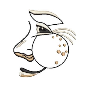 Moon Face #1 Embroidery Design Size(s):  4x4&quot;, 4x5&quot; x 5x6&quot; 6x7&quot;, and 7x8&quot;