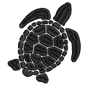 Sea Turtle 4&quot; x 4&quot; Embroidery Design & Cut